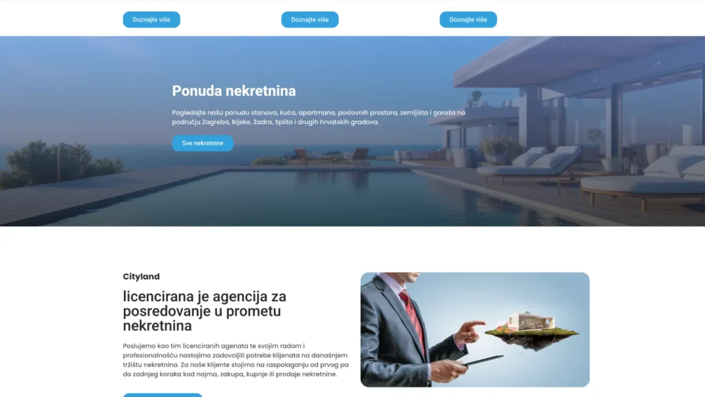 Projekt izrade web stranice Cityland