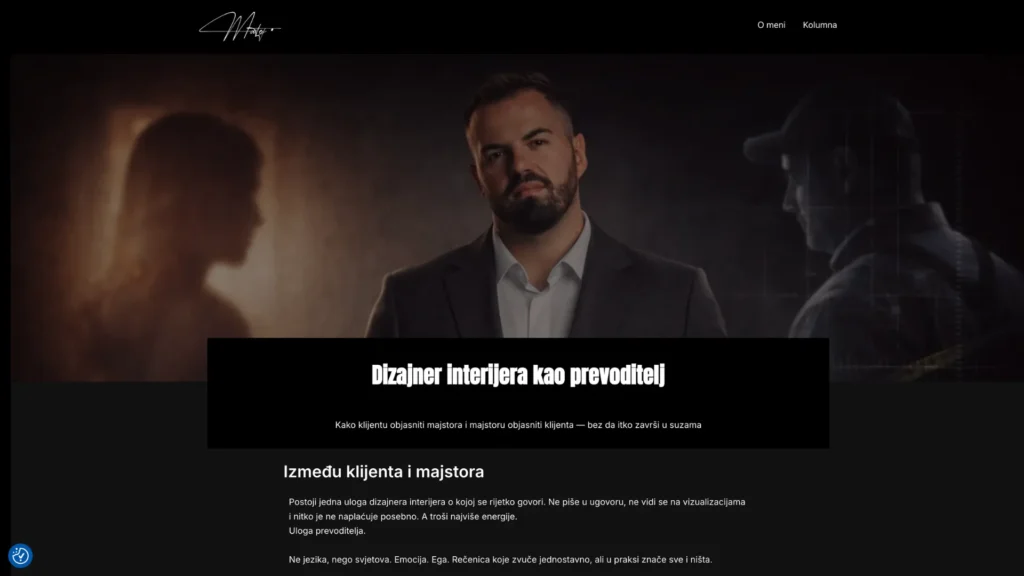 Kolumna dizajnera interijera